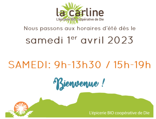 HORAIRE ÉTÉ SAMEDI