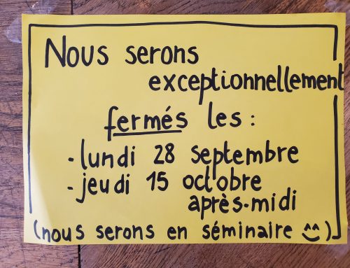 FERMETURE MAGASIN !